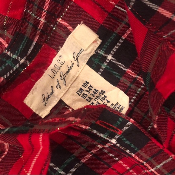 Long Sleeve Plaid Dress - Picture 2 of 4